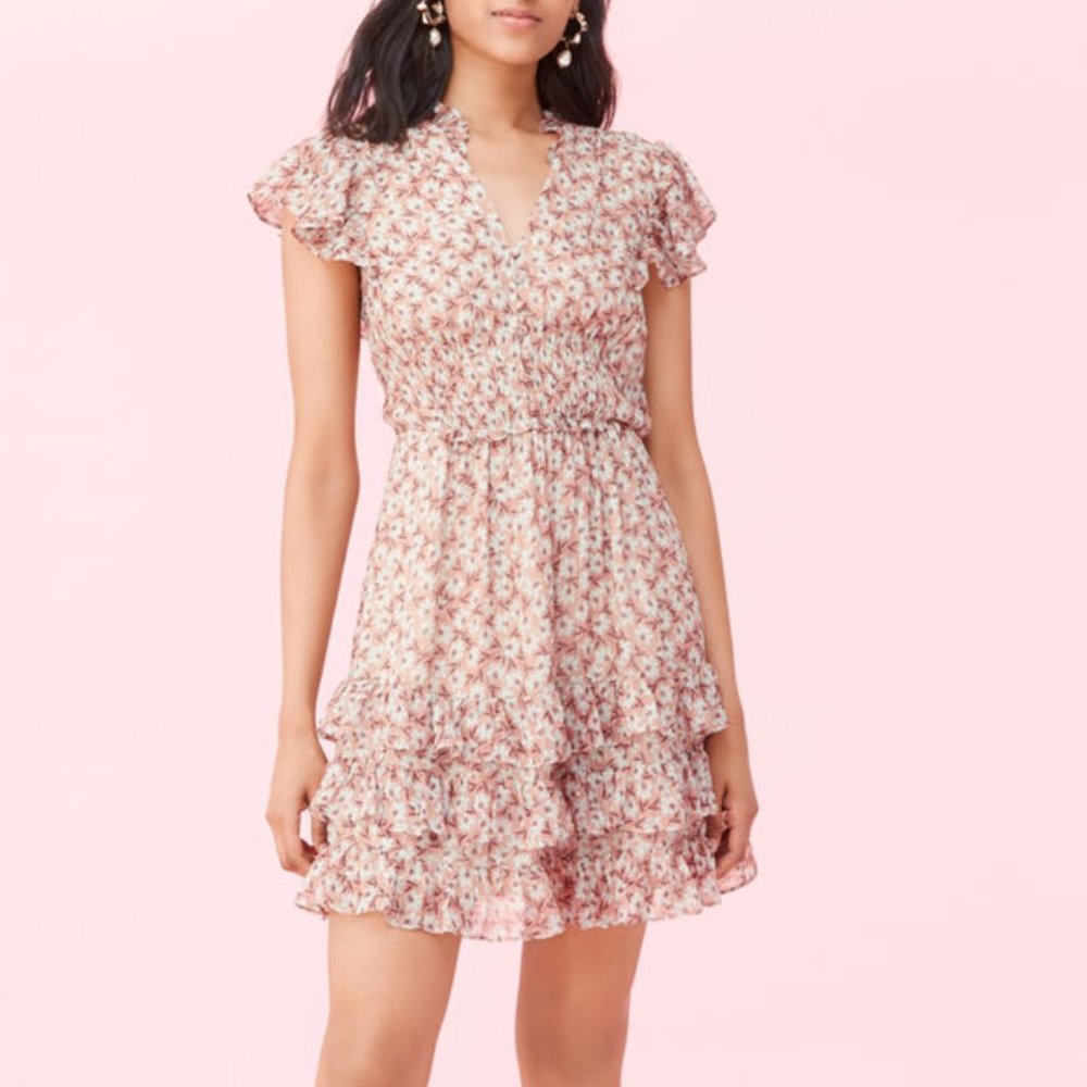 NWT - Rebecca Taylor - Lucia Floral Dress - Size 0